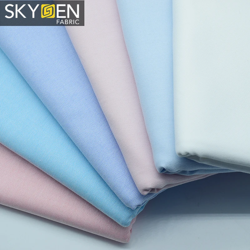 Skygen good price plain dyed combed fabric 97% cotton 3% elastane