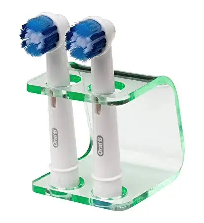 Lucite ORAL B Toothbrush Heads Rack Counter Perspex 4 Brush Heads Stand Clear Acrylic Electric Toothbrush Head Holder