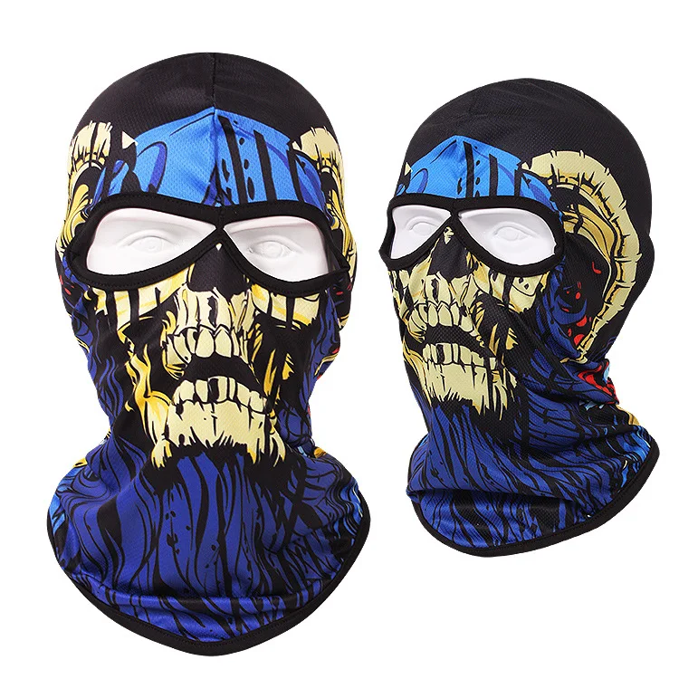 Custom Unisex Ski Mask Balaclava One Hole Mask Motorcycle Fishing Bike Cycling Hiking Skiing Cosplay Halloween Ghosts Balaclava