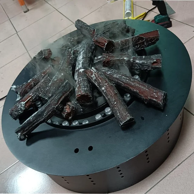 Дрова 3D водяные паровые камины высокое качество огненная древесина набор деревянных бревен для украшения пожарной ямы круглая подставка