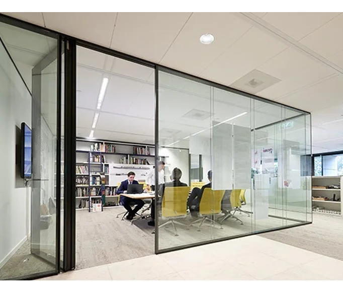customization modern design partition wall glass panel divider