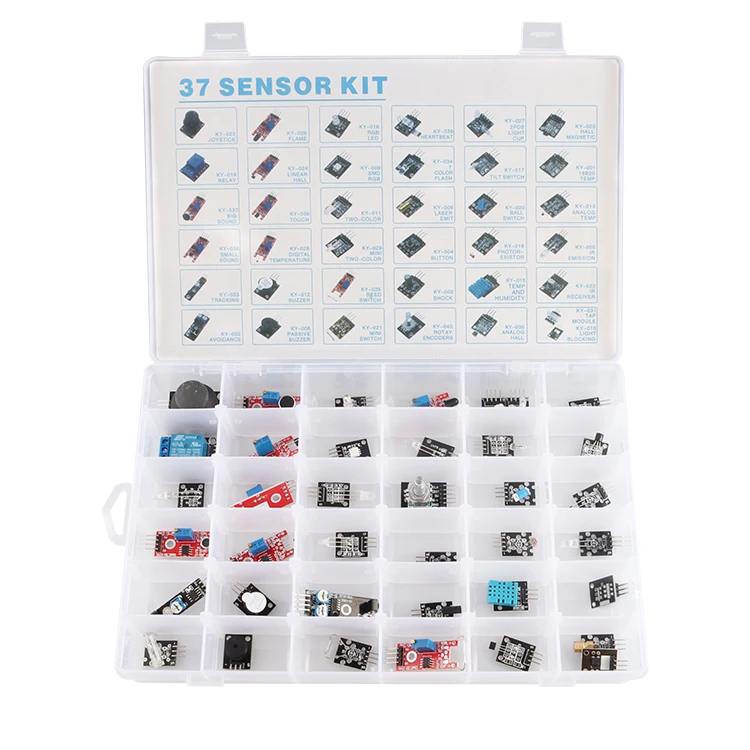 OEM ODM School Kit Science Educational Sensor Learning Starter Kit 37 In 1 Sensor Kit IED Programming STEM Education