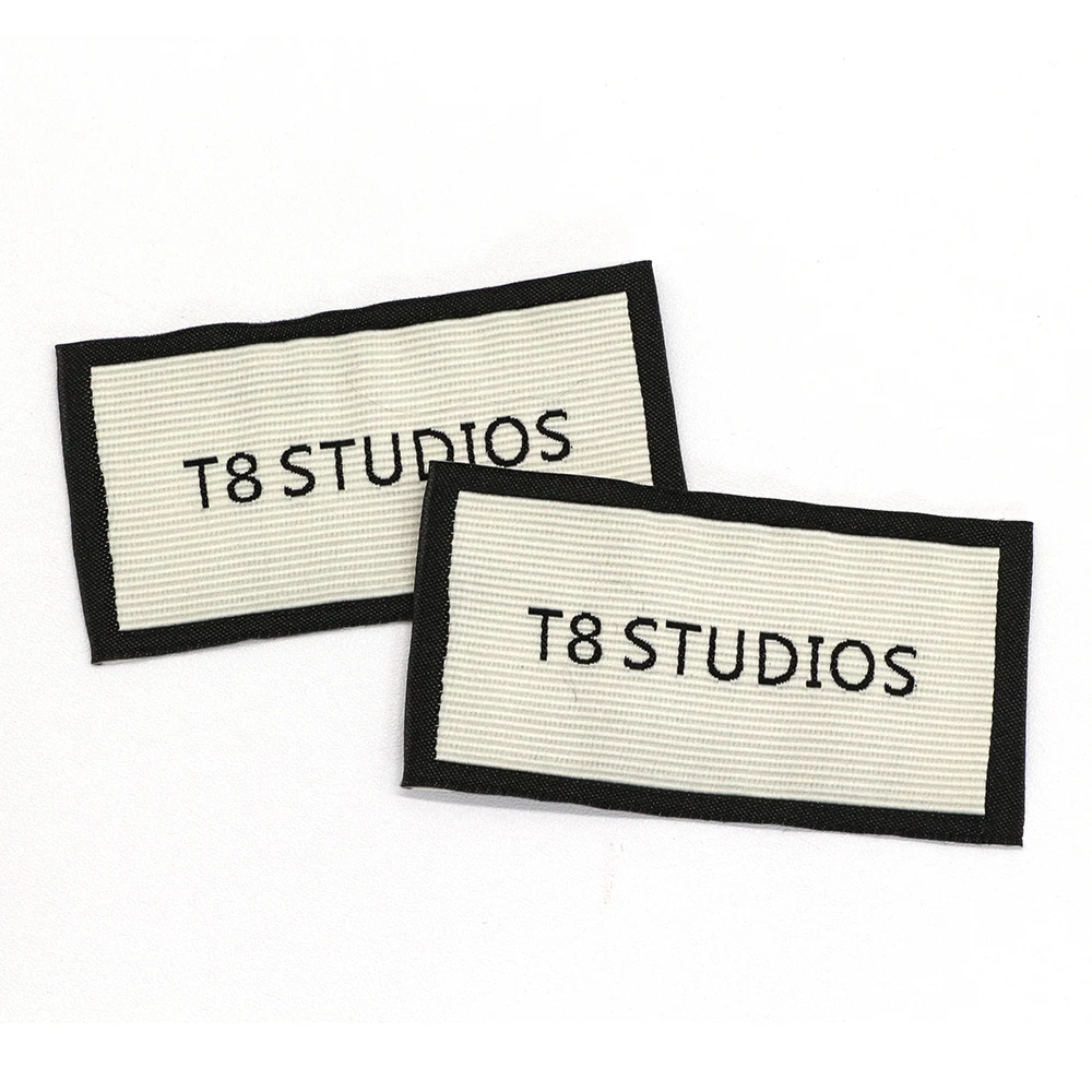 Customized Clothing Label with Exclusive Logo Embroidery Iron-On Care Labels for Sustainable Clothing Made Leather Iron Material