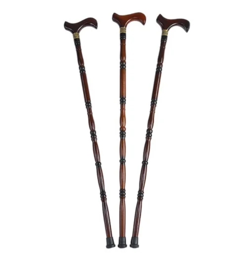 Customized high-quality elderly cane wood can accept custom size T-handle Baishun medical request CN;JIA 85