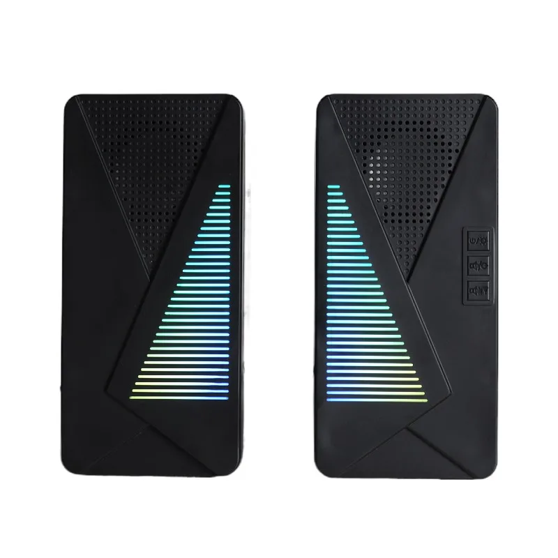 New 2.0CH RGB Luminous Blue Tooth Stereo Computer Gaming Speaker For PC