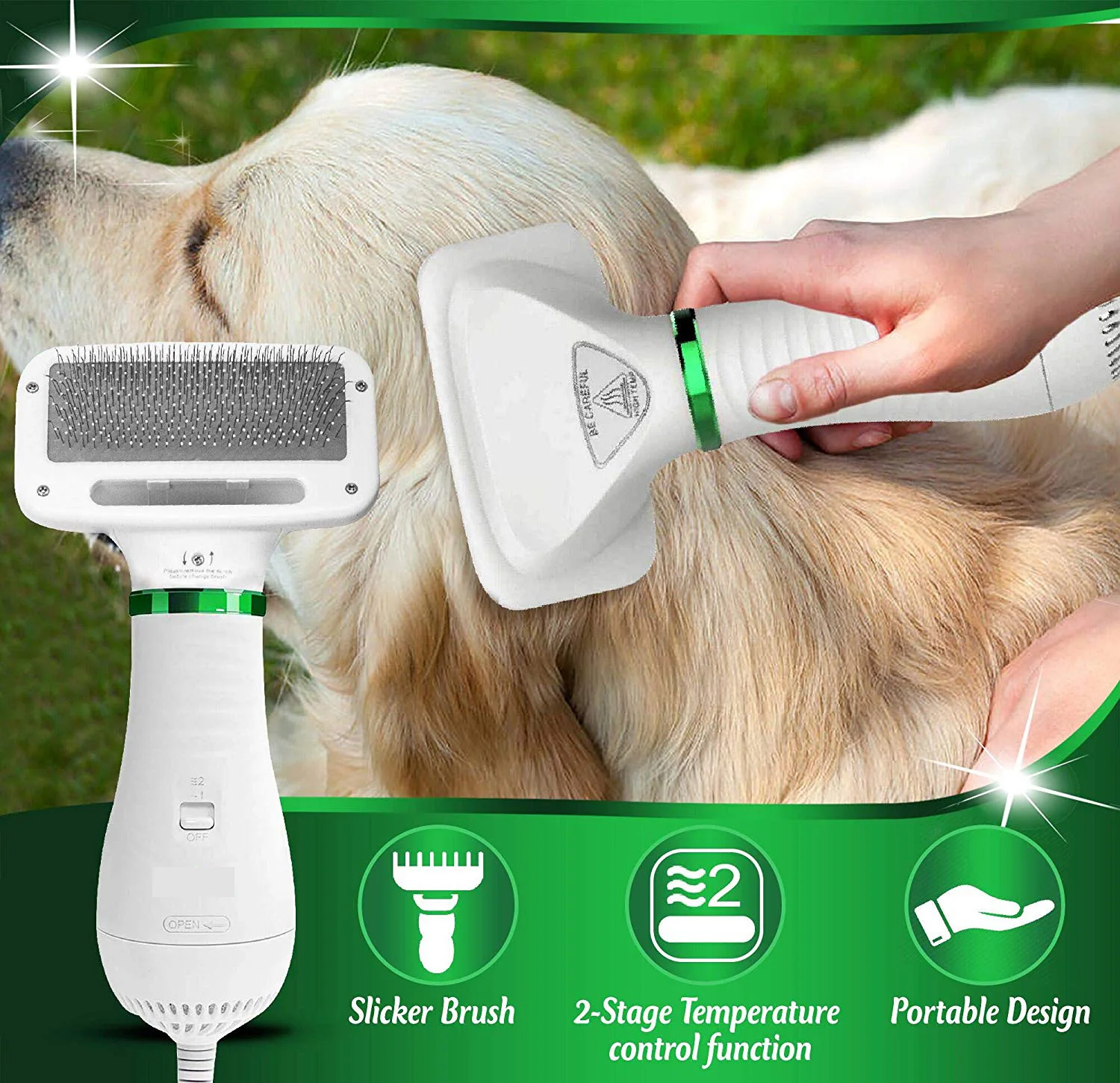 
2021 New Design Pet Grooming Dryer Dog Cat Dryer Pet Brush 