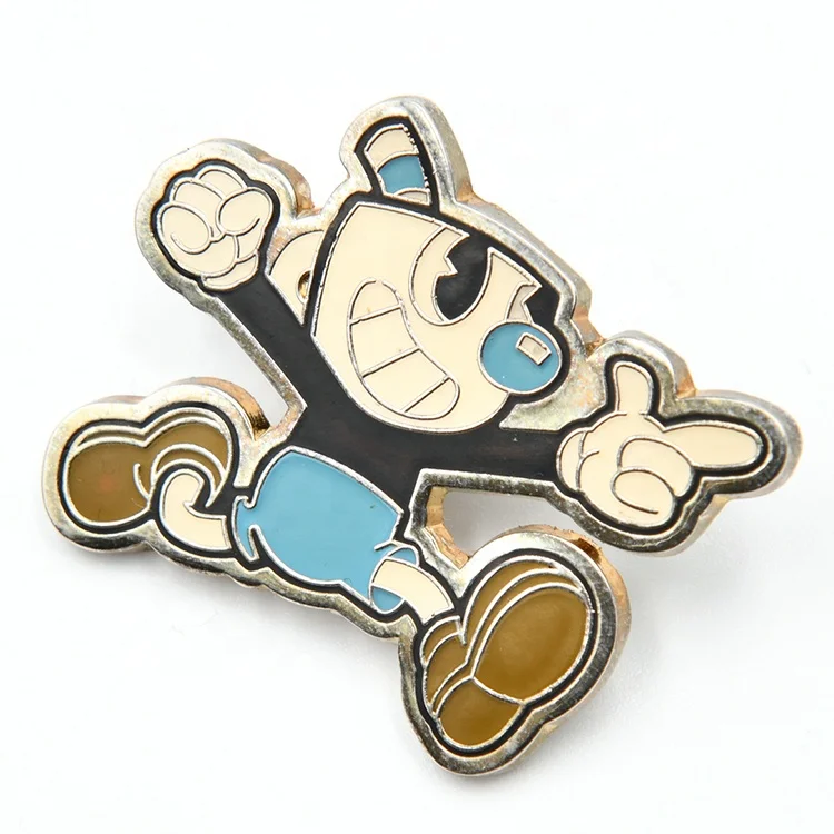 custom own logo soft enamel fashion design metal lapel pins/badge