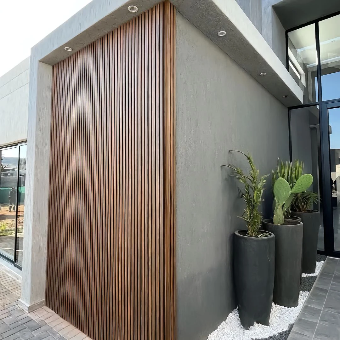 China Yansen waterproof UV resistant exterior wall decoration fluted co-extrusion WPC outdoor wall panel