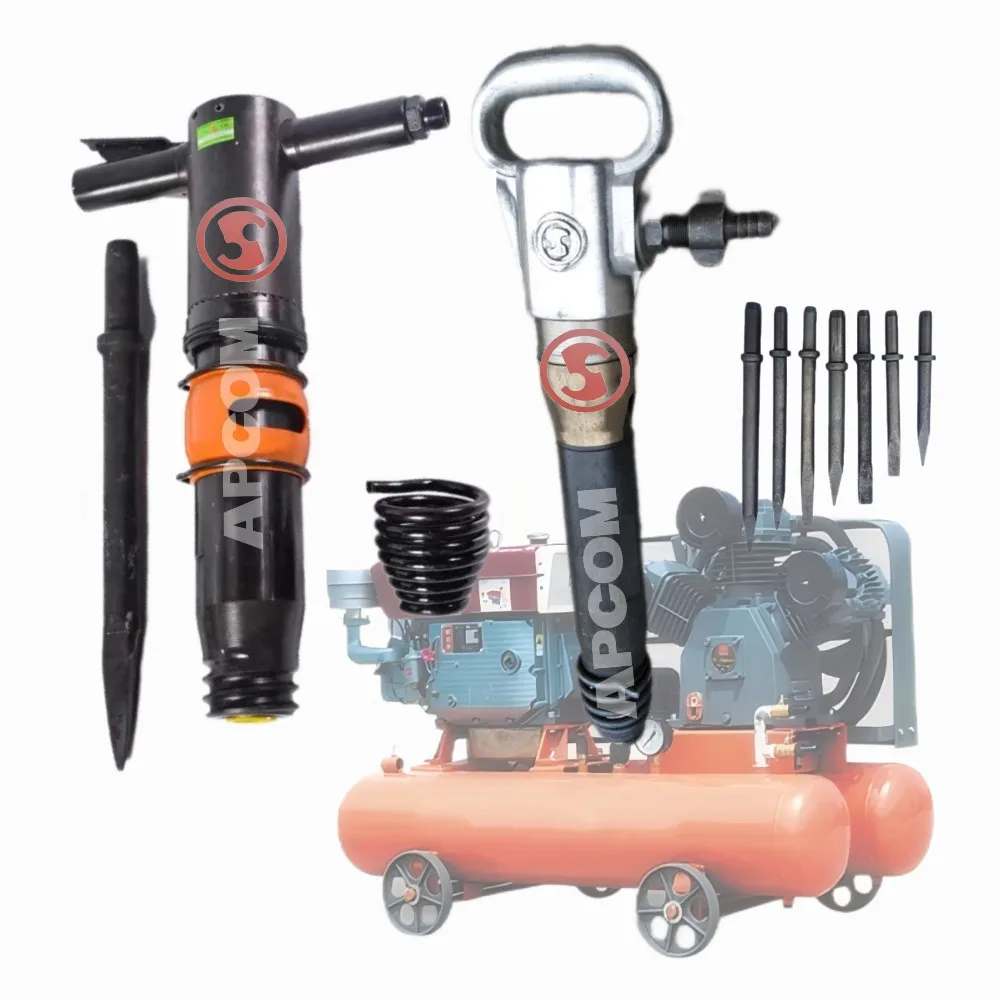 APCOM stainless Wind Pickaxe hand hammer drill miners pneumatic air pick G7 G10 G15 G20 Wind Pickaxe with handle for digging