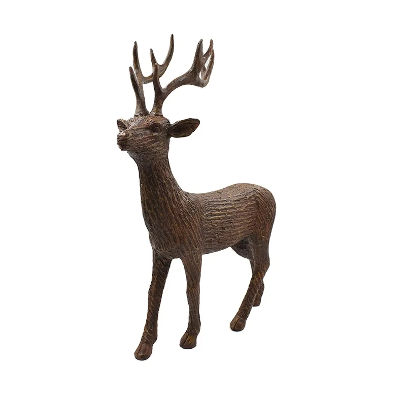 Holiday Reindeer Christmas Decoration Standing Deer Figurines Outdoor Deer For Christmas