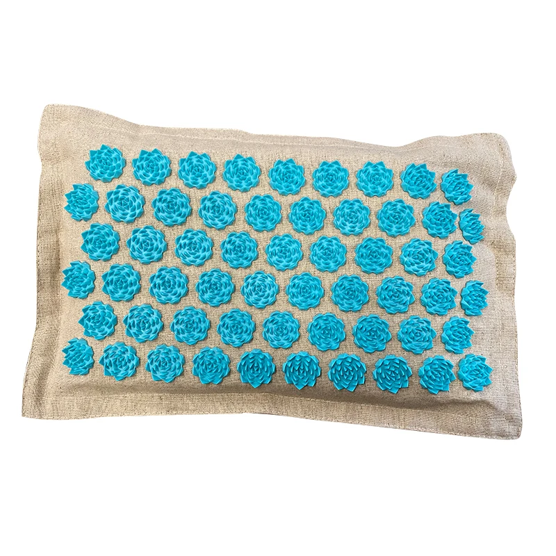 
Factory cotton fabric surface massage nail plates Material Color Eco Acupressure Massage Mat 