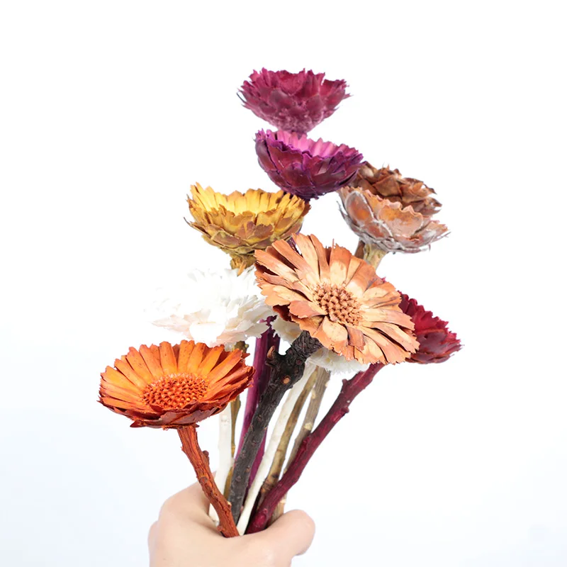 
Классические декоративные сушеные на солнце и принтом в виде хризантем сушеные подсолнухи для украшения дома 