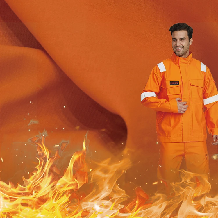 Aramid fr водонепроницаемая ткань огнестойкая nfpa 2112 для нефтехимических газовых комбинезонов
