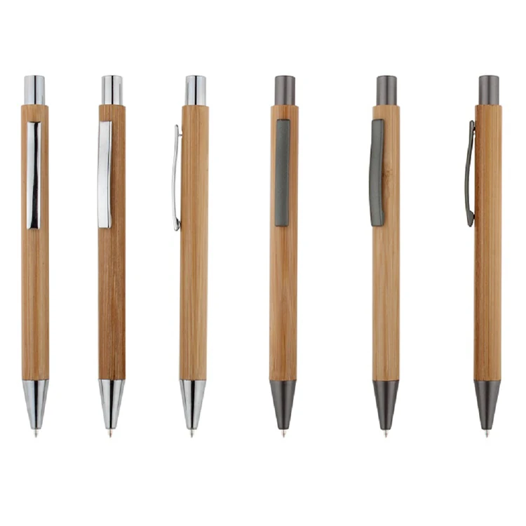 
Eco friendly recycled cheap promotional pen custom logo laser logo Bamboo pen 