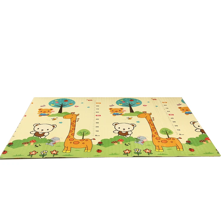 Eco-friendly XPE material baby play mat foldable foam ground mat easy to carry