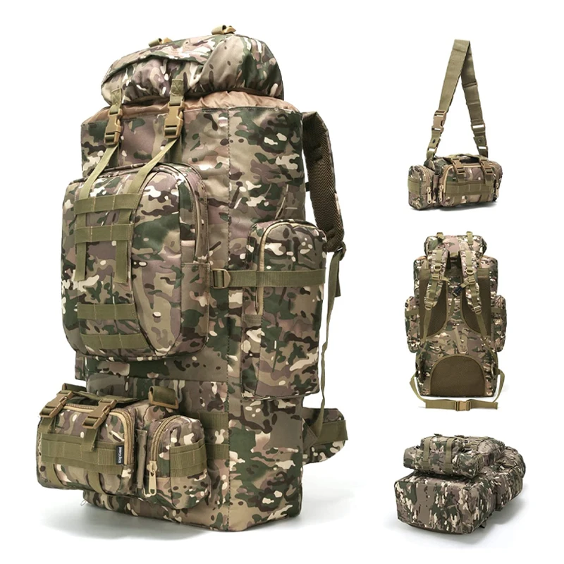 Лучшая спортивная сумка для активного отдыха Рюкзак Molle тактический рюкзак кемпинга походов 100 л и пешего туризма мужчин