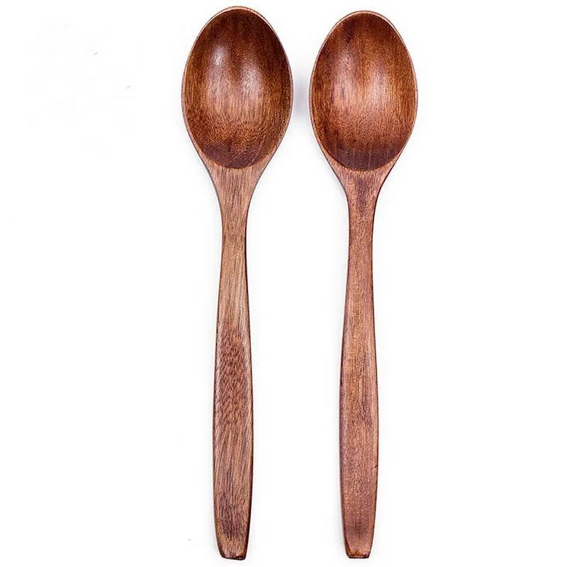 Wooden Tea coffee Spoon creative Tableware Milk honey Baby Dinnerware Size 18*4cm