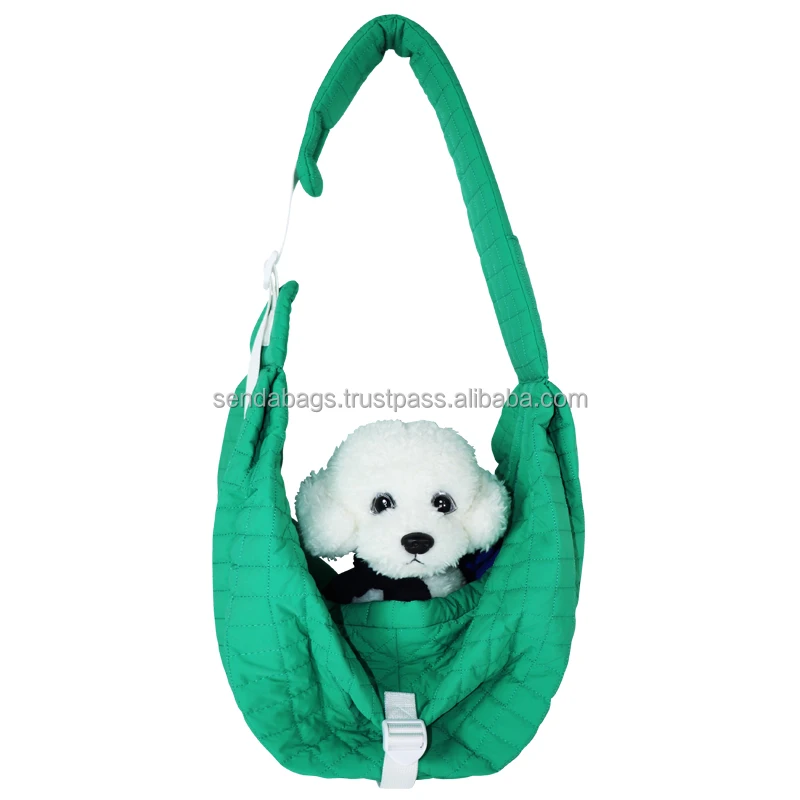 Luxury Custom Logo Dog Sling Carrier Adjustable Shoulder Strap Length Puppy Carrier for Small Dogs Suitable for Cats and Dogs