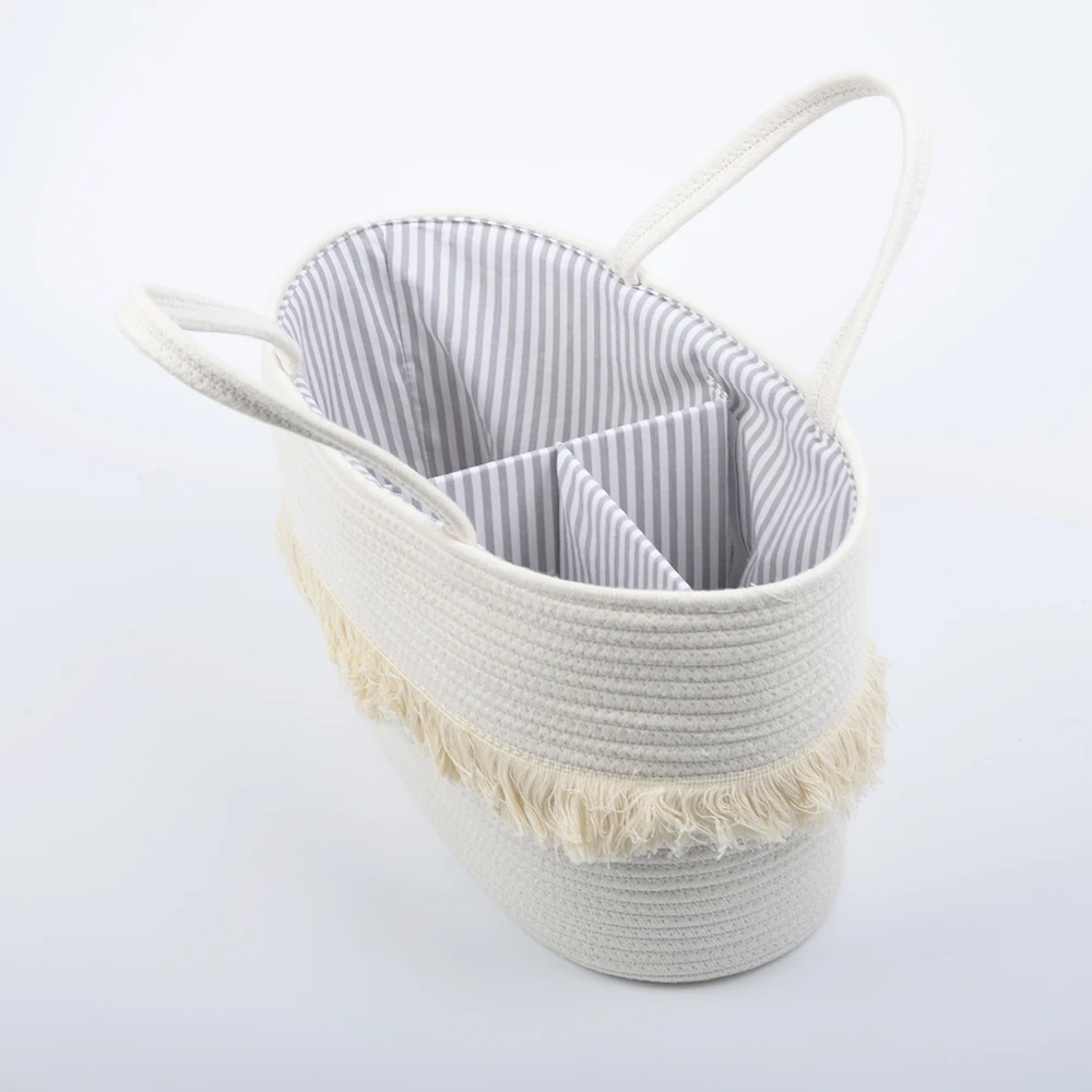 Towel Small Woven Diaper Toys Rope Round Plastic Storage Baskets Wholesale Cloth Storage Basket Market