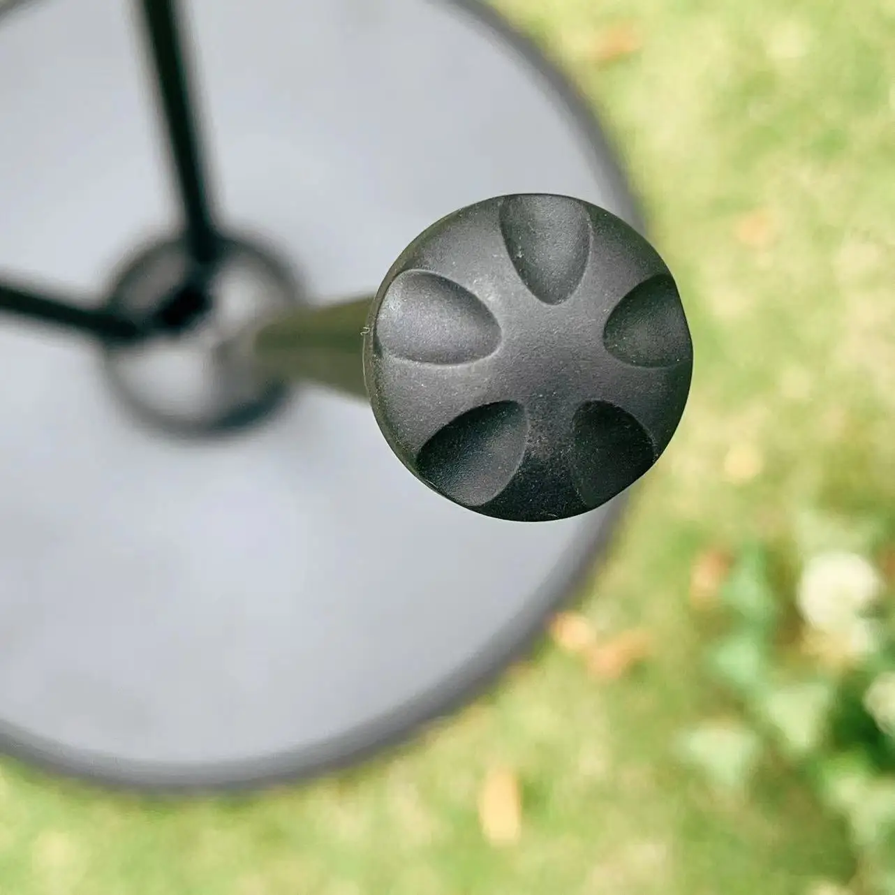 Upgraded Camping Height Adjustable Foldable Carbon Steel  Triangular Small Round Table