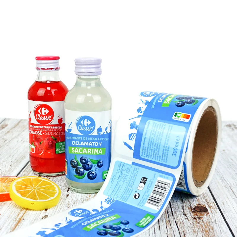 Custom Self Adhesive Health Nutrition Label Food Packaging Label Stickers Waterproof Roll Printing Label with Good Quality