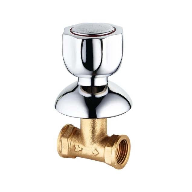 Bathroom accessory guaranteed quality 1/2 inch water stop brass valve