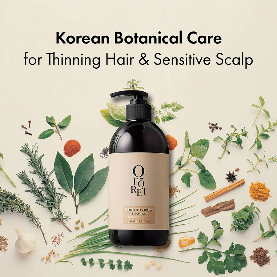Popular QFORET Natural Herbal Hair Loss Shampoo - Patented Scalp Care SLS-Free Fast Hair Growth Clinically Proven K-Beauty