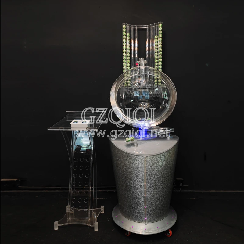 Air blown lottery drawing machine for 3D 4D 5D 6D  lotto games