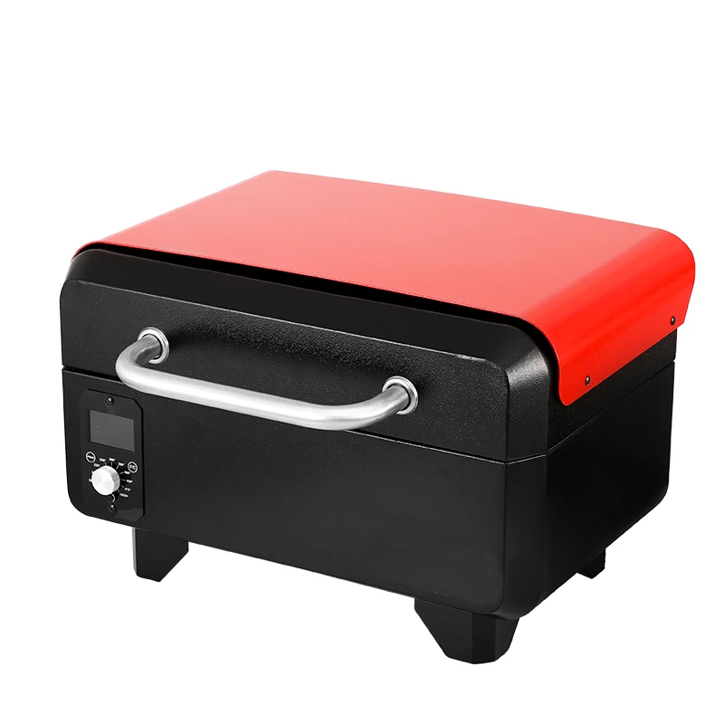 High Quality Smart Electric Charcoal Pellet Smoker Grill with Control panel for household .