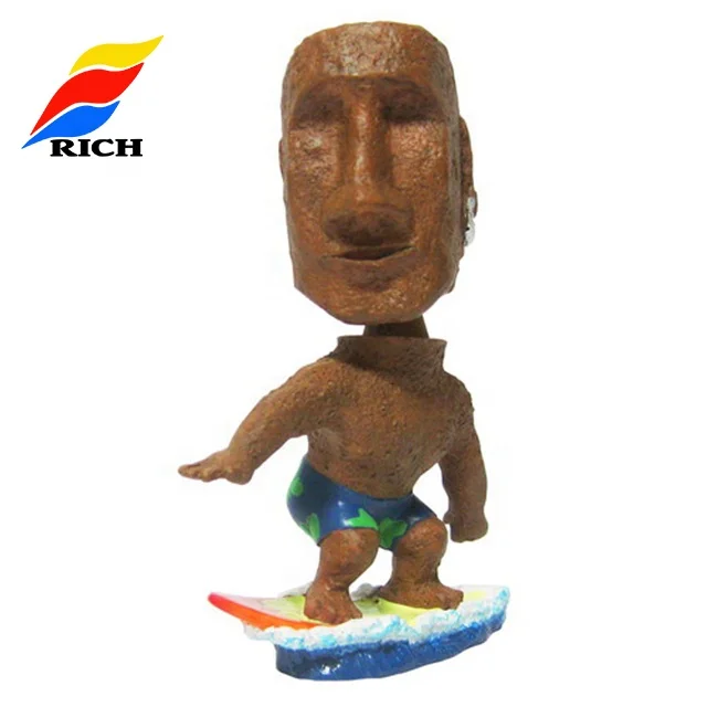 Personalized Custom Made Basketball Bobble Resin Shaking Head Doll