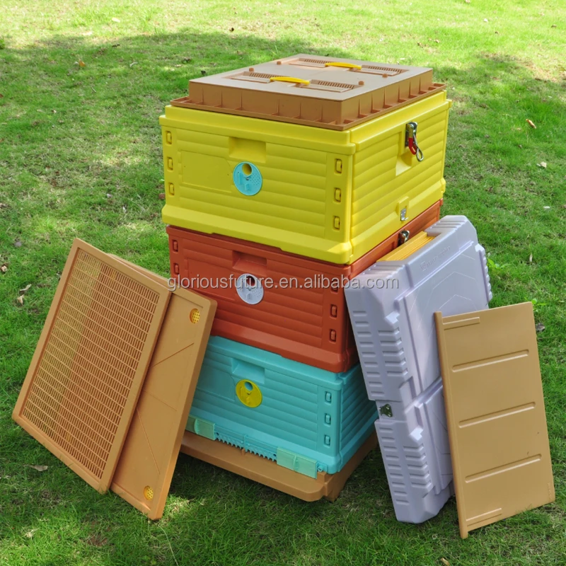 Wholesale High Quality Beekeeping Equipment tool Three layers 10-frame plastic thermo bee hive