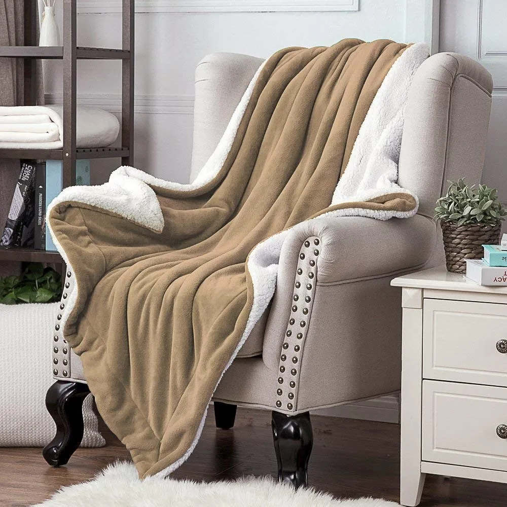 Custom Kids Fleece Throw Warm Thicken Fashion Sherpa Flannel Blanket For Winter