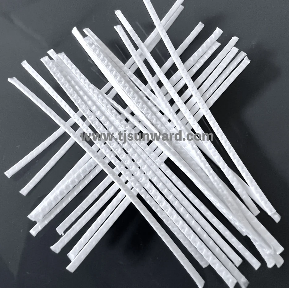 Macrofibras 50mm Polypropylene Fiber for Concrete Reinforced fibra de polipropileno