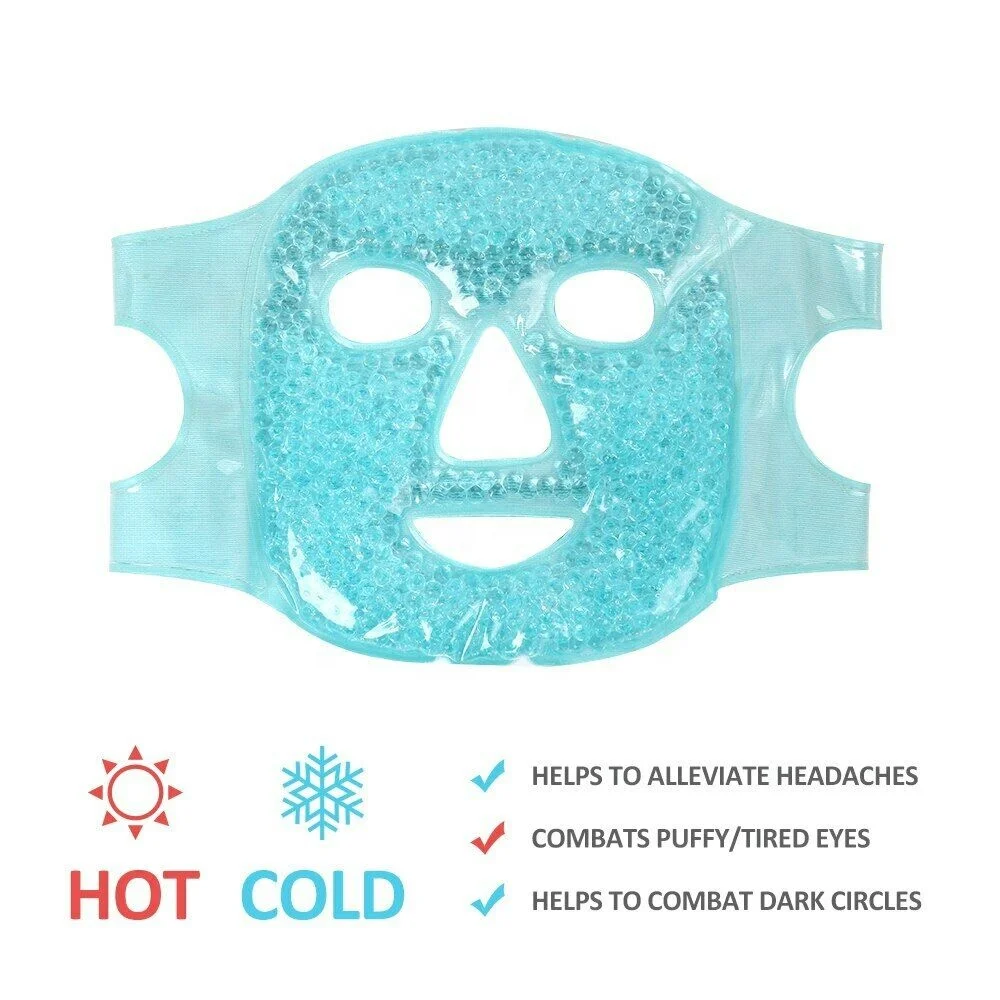 gel beads hot cold face mask reusablecooling gel face mask for redness puffiness acne