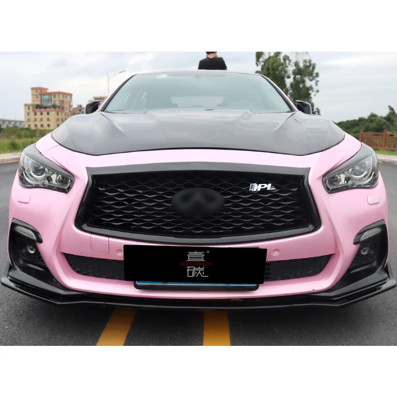 Колпачок из углеродного волокна для Infiniti Q50 Стильная крышка двигателя