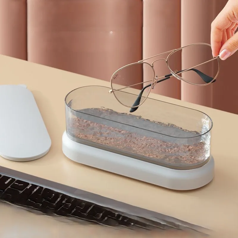 Customization Household Cleaning Machine Cleaner Jewelry 350ml Portable Ultrasonic Glasses Cleaner for Jewelry Silver Eyeglasses