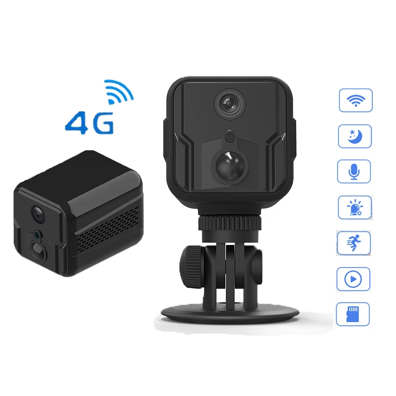 Intercom Low Power Consumption 1080P HD Wireless WIFI Mini Camera Home Security Car Dash DVR Recorder 4G SIM Card CCTV Camera