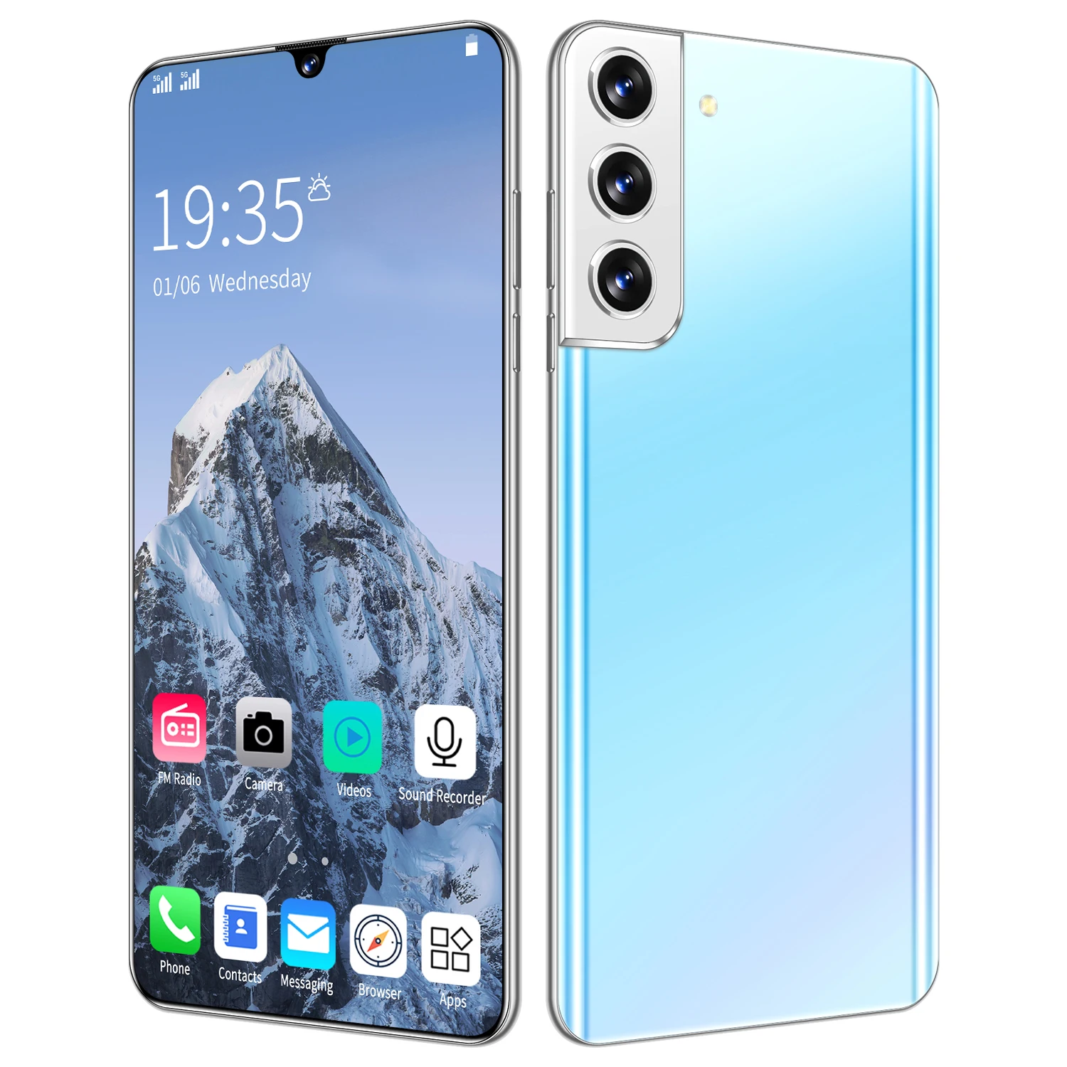 
2021 new unlocked phone S21+ 6.6 inch drop-down screen 12Ram + 512Rom Android mobile game smartphone 