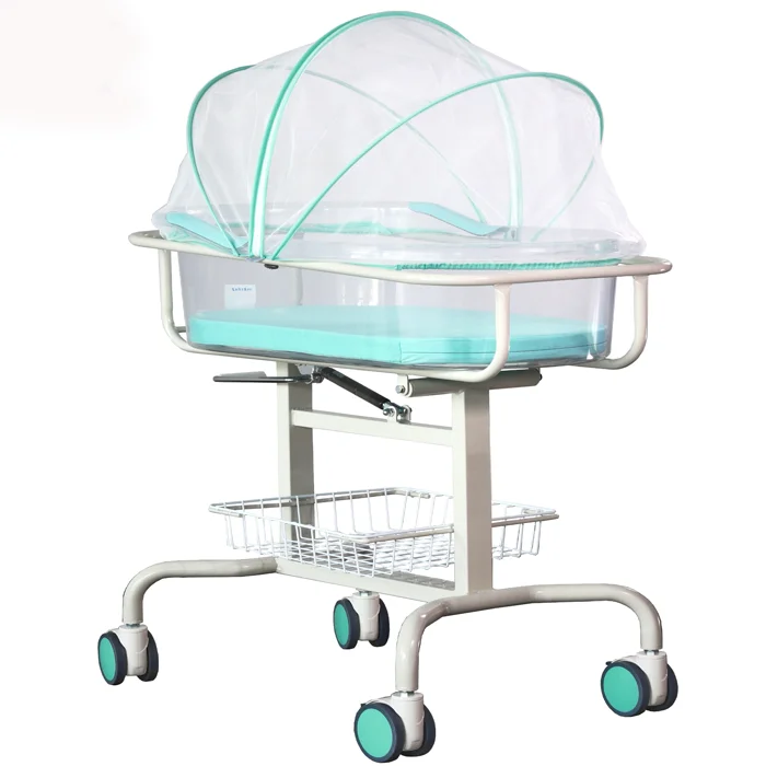 BDB07 High Quality Steel Coated New Born Baby Sleeping Beds Infant Cribs For Hospital Sale