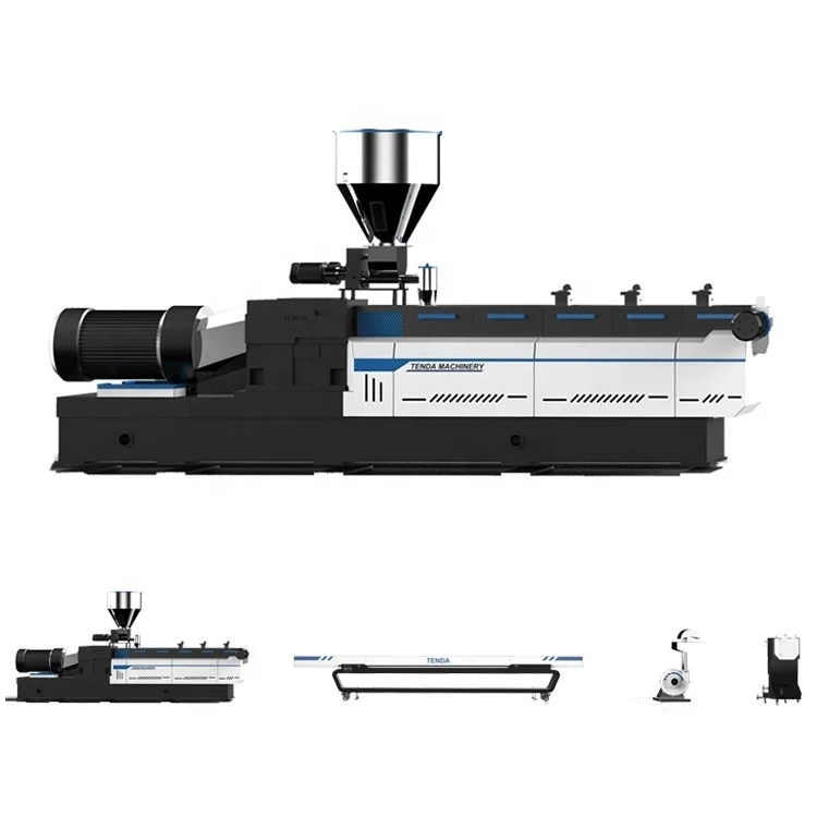 plastic pellet single/twin screw extruder recycling machine eva pvc hdpe