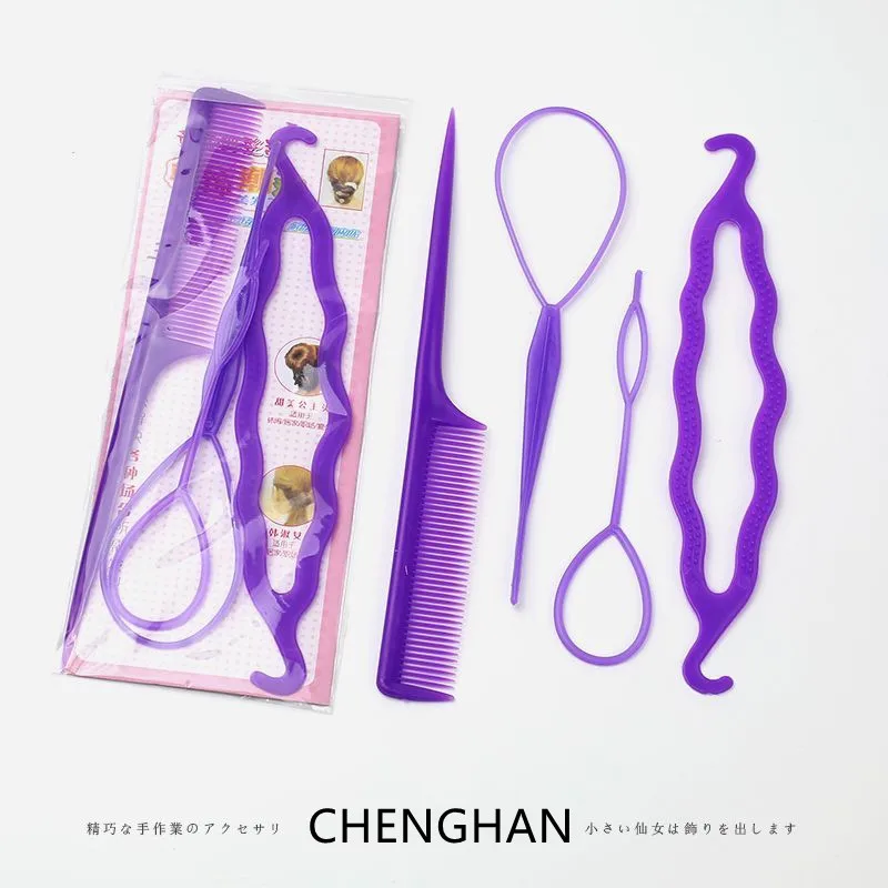 Braided Hair Tool Set Ponytail Maker French Salon Comb
