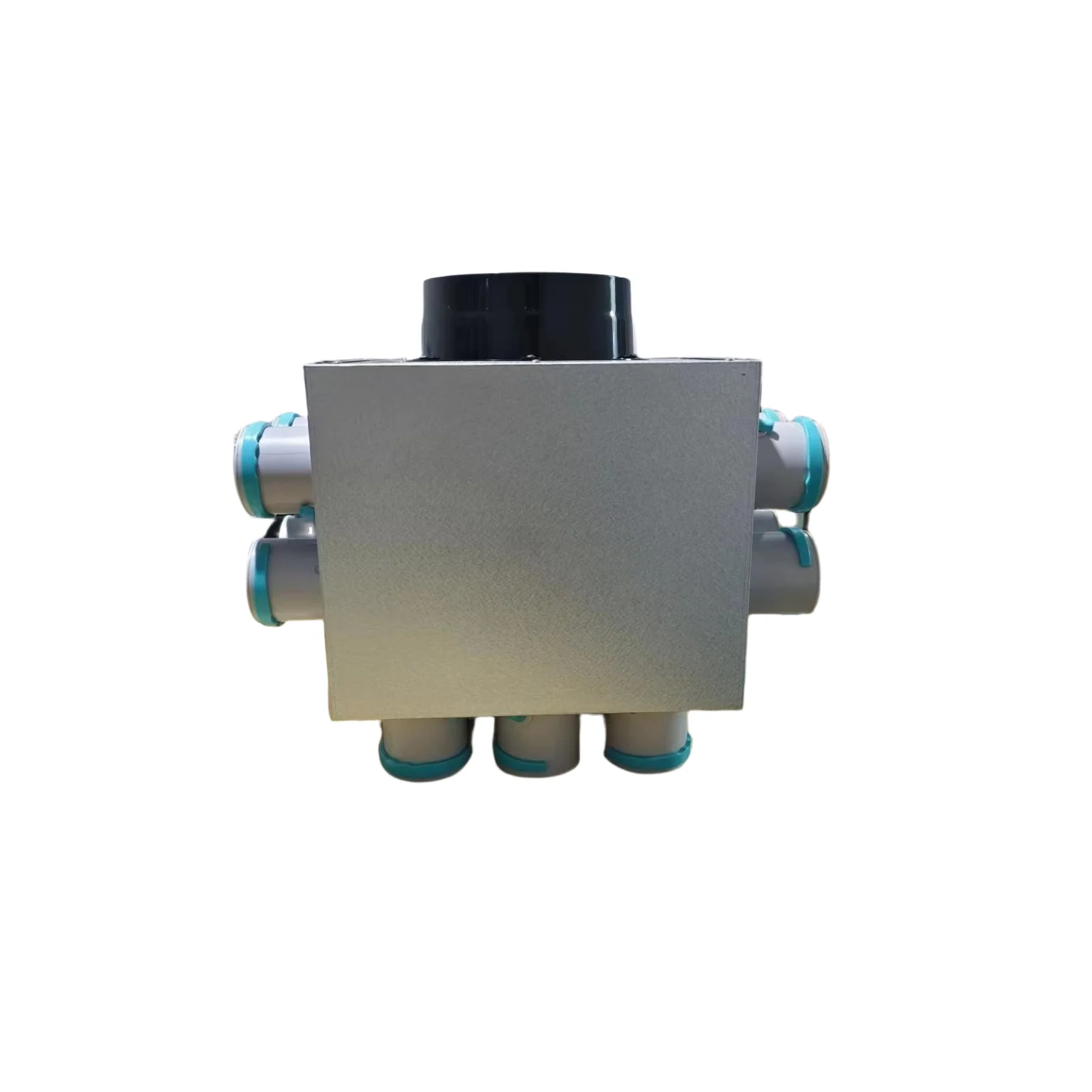 Silver 1-14 port material aluminum zinc plate soundproof cotton ventilation distribution box