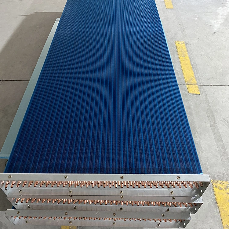Factory directly design hot whole corrugated aluminum fincopper tube evaporator condenser coil  heat exchange of air conditioner