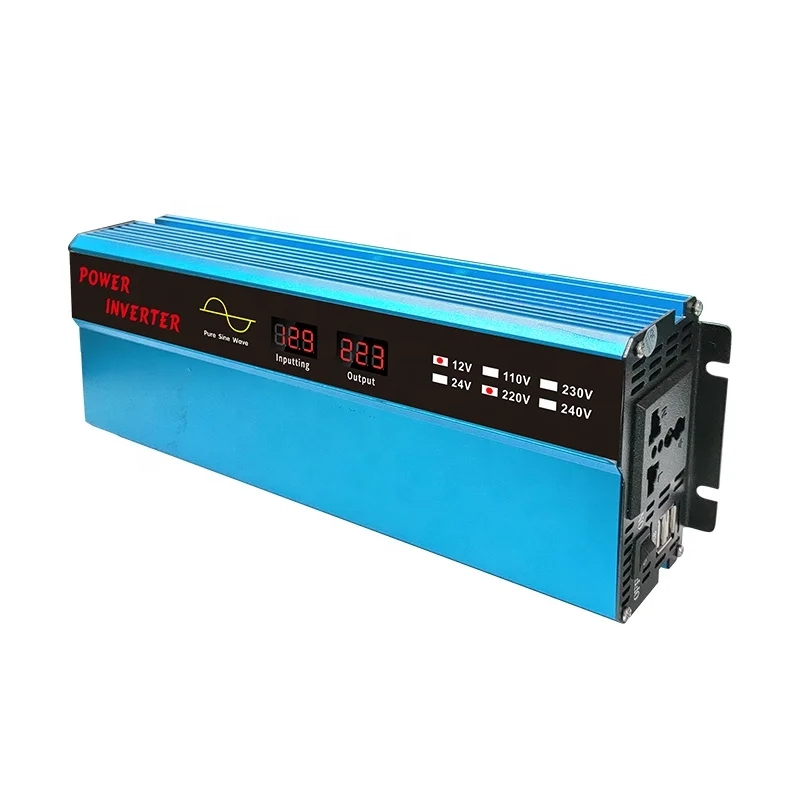 Новая Модель Инвертора немодулированного синусоидального сигнала DC 12V 24V AC 110V 220V 1000W 2000w с двойным