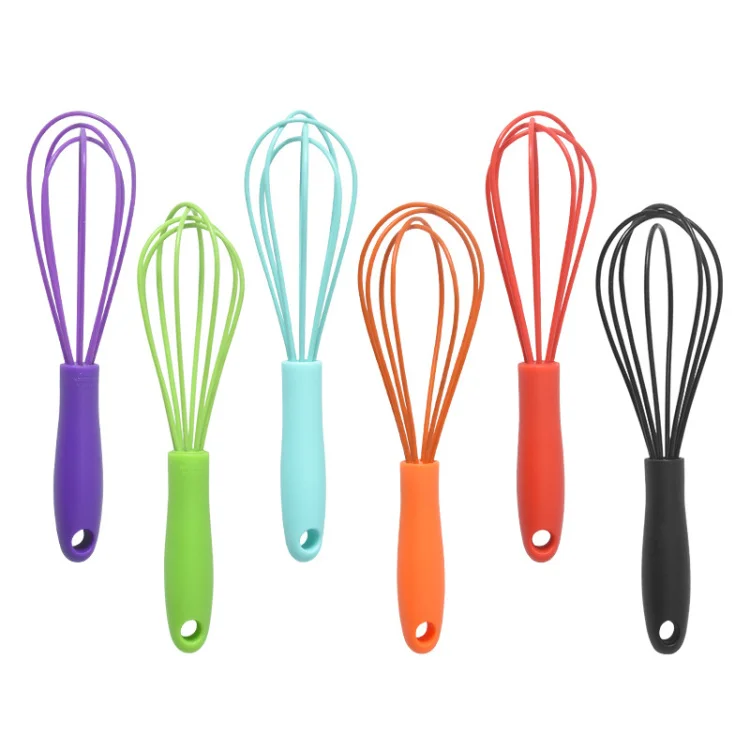 6 Inch Small Egg Beater Mini Silicone Kitchen Whisks