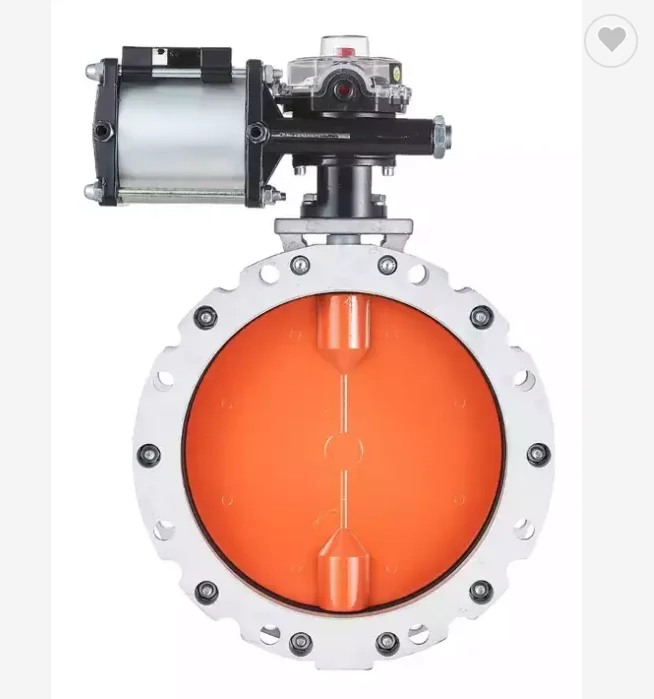 Diaphragm Type Regulating Stainless Steel Flow Control Set Pneumatic Dust Aluminum Butterfly Valve