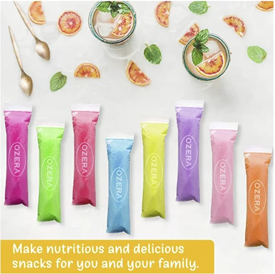 Ozera 001 130 Pack Ice Pop Molds Popsicle Bags Freeze Disposable Pouches