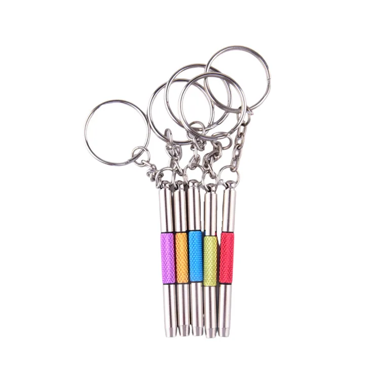 New Eyeglass Screwdriver 3 In1 Sunglass Watch Repair Kit With Keychain Portable Mini Screwdriver Hand Tools