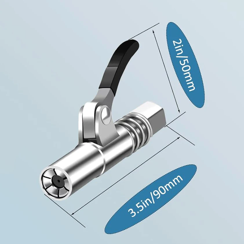 New grease gun coupler Quick Release  Locking Clamp Grease Gun Nozzle Nipple Heavy-Duty High Pressure grease gun accessories