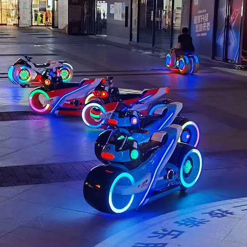 HAOJILE Indoor/Outdoor Electric Motorcycles for Kids Fiberglass Bumper Cars Playground Amusement Park Rides Equipment Machines